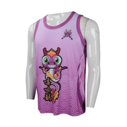 VT193 Design printed logo vest T-shirt HK Dragon boat shirt  Vest T-shirt supplier VT193 Design printed logo vest T-shirt HK Dragon boat shirt  Vest T-shirt supplier